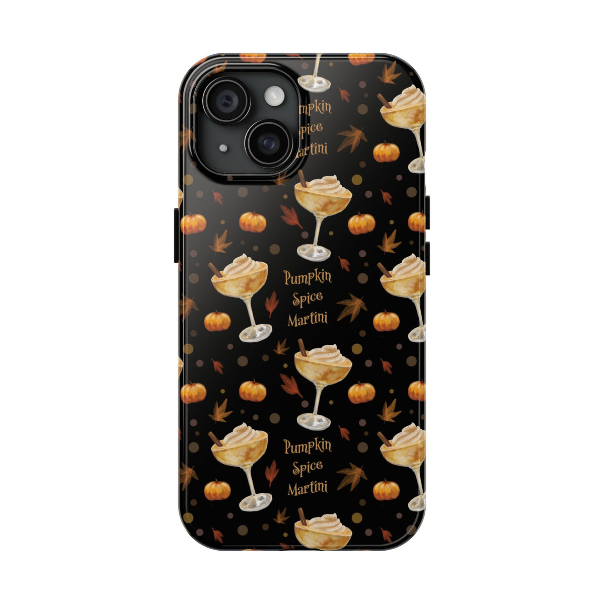Pumpkin Spice Martini Tough Phone Case — Black Pumpkin Collection Inspired Design