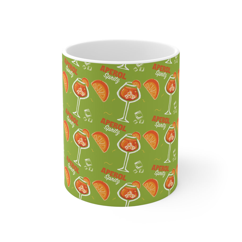 Aperol Spritz 11oz Coffee Mug — Green Spritz Collection Inspired Design