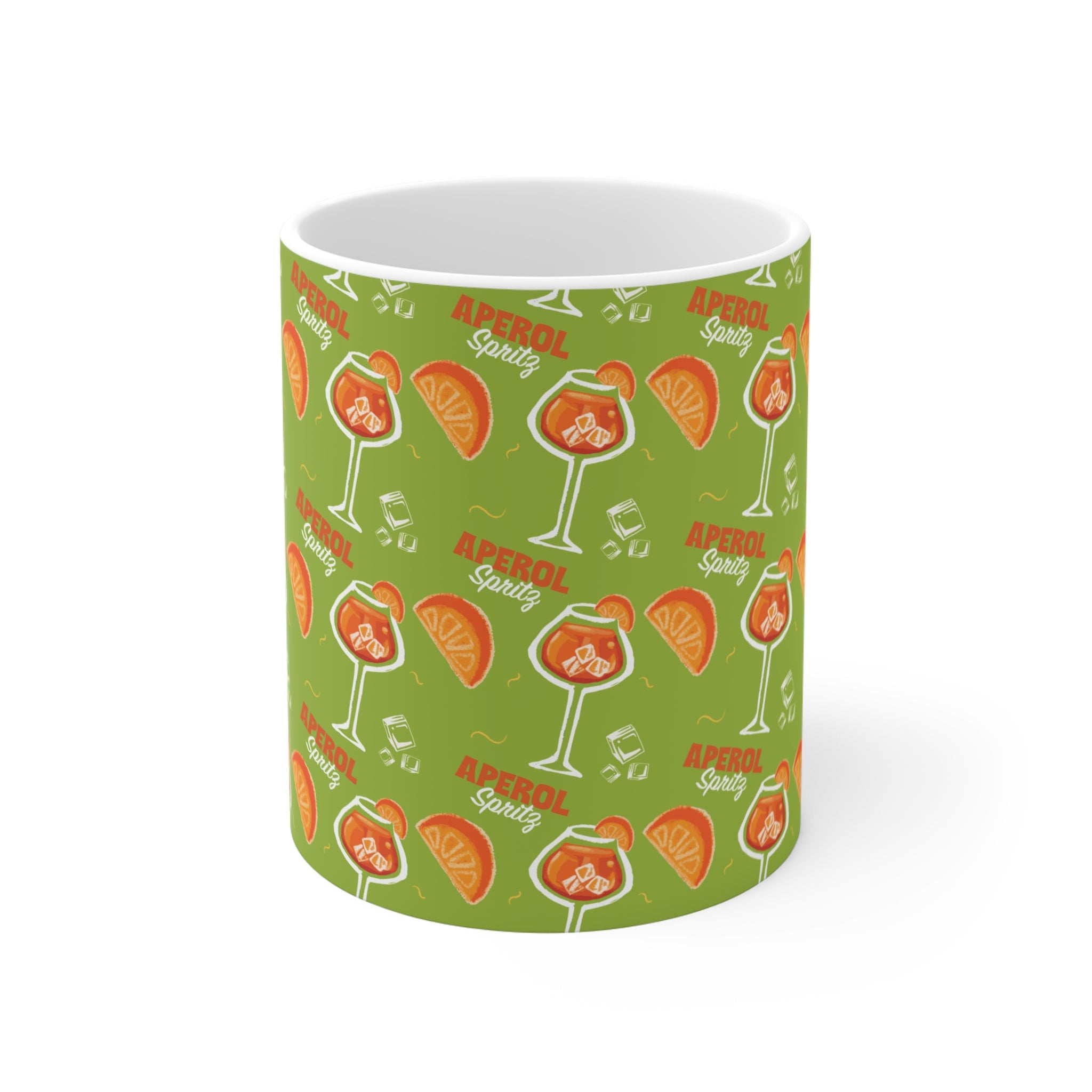 Aperol Spritz 11oz Coffee Mug — Green Spritz Collection Inspired Design