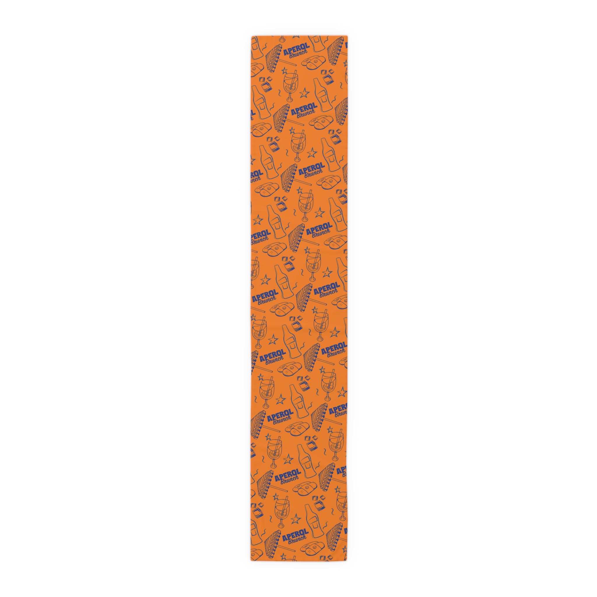 Aperol Brunch Table Runner — Orange Citrus Summer Decor