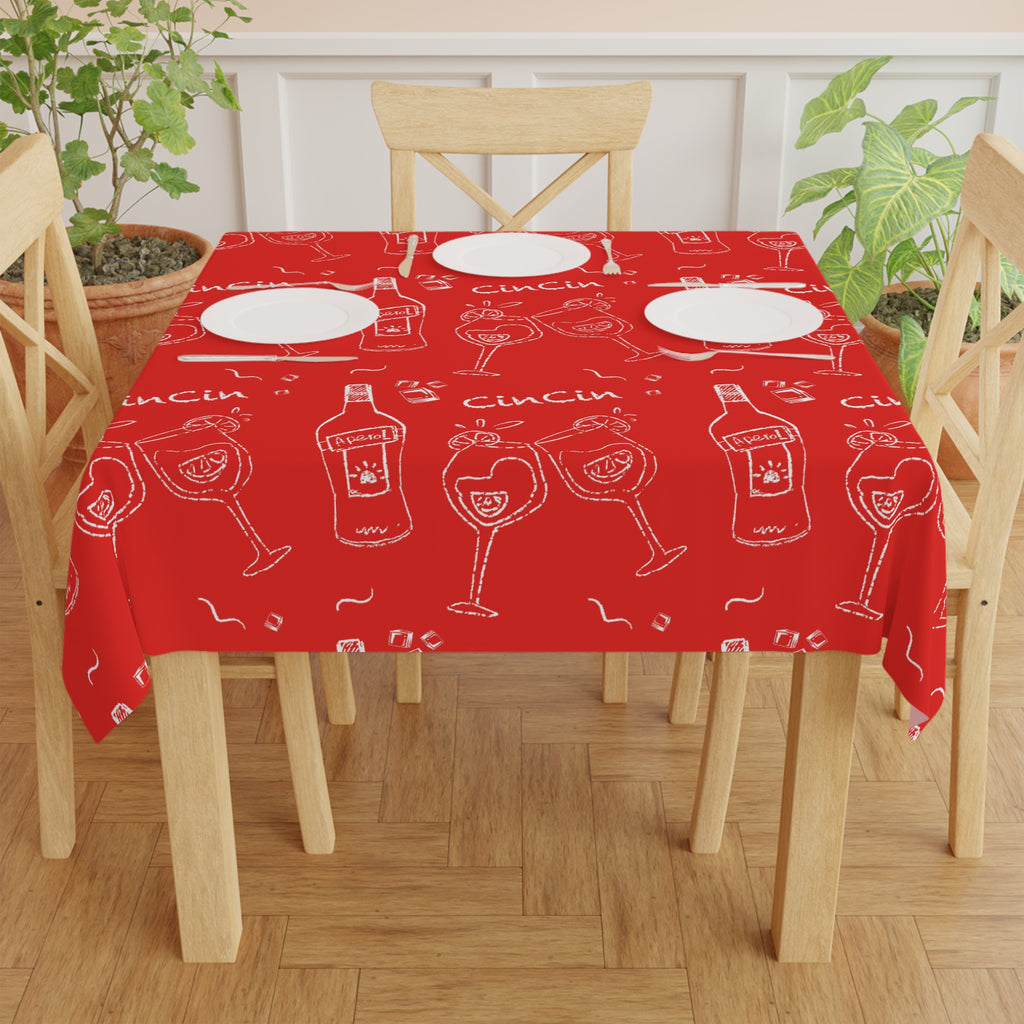 Cin Cin Tablecloth - Red Cin Cin Inspired Design