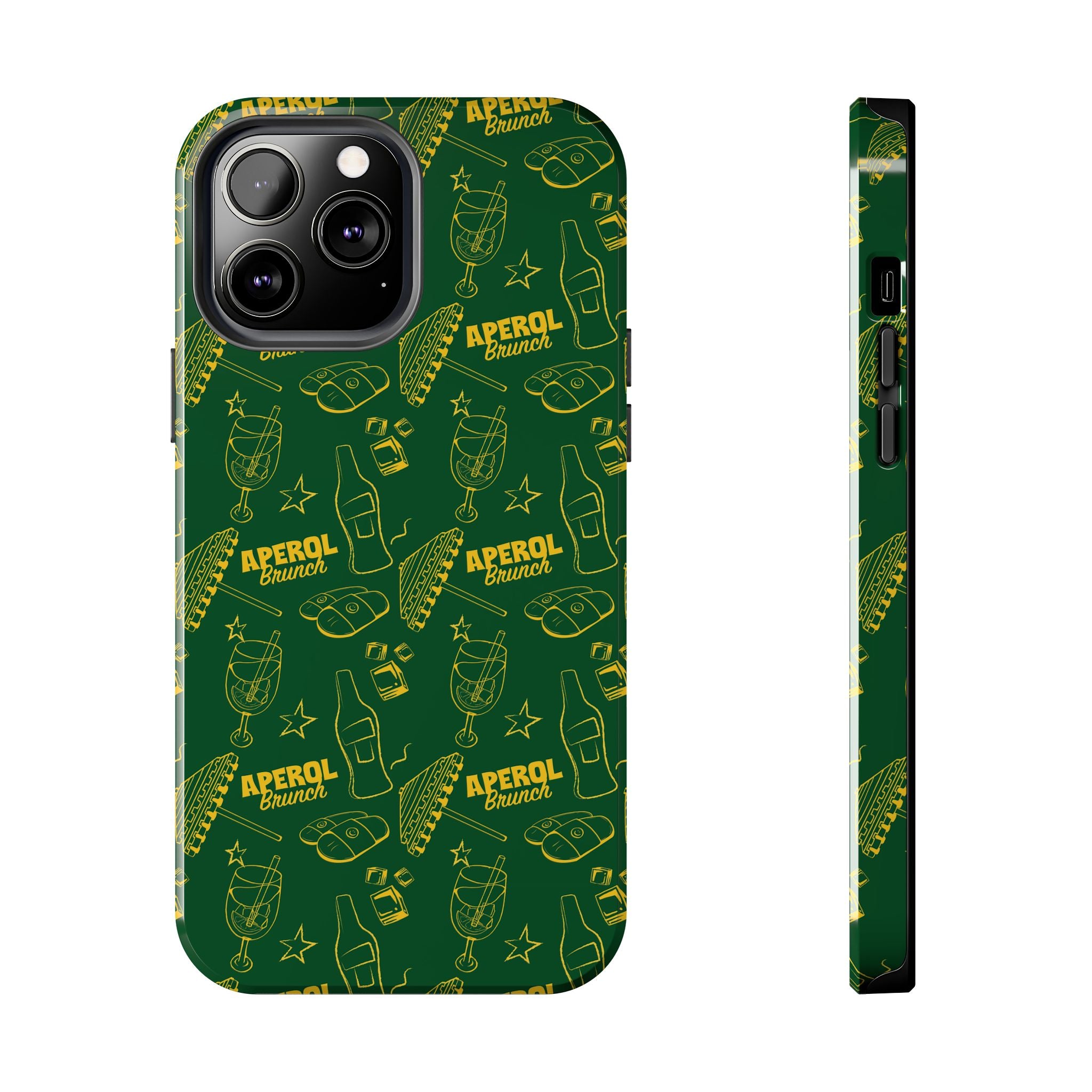 Aperol Brunch Tough Phone Case — Green Aperol Inspired Cover