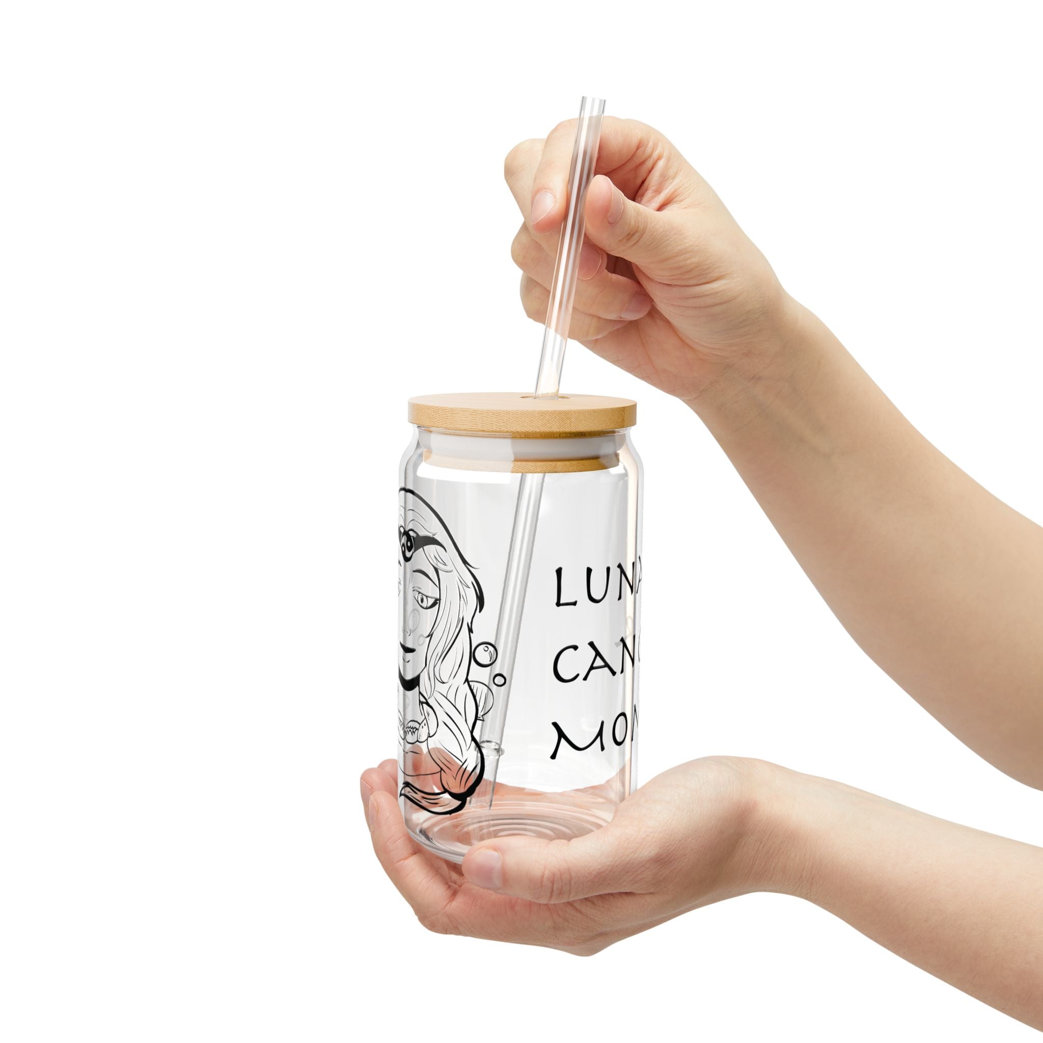 Cancer Mom Glass Cup – 16oz Zodiac Gift for Mom | Astrology Drinkware