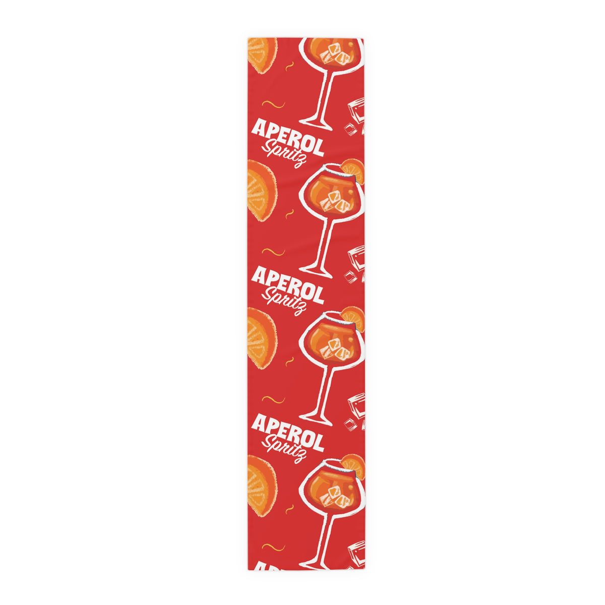 Aperol Spritz Table Runner — Aperol Red Collection Inspired Design