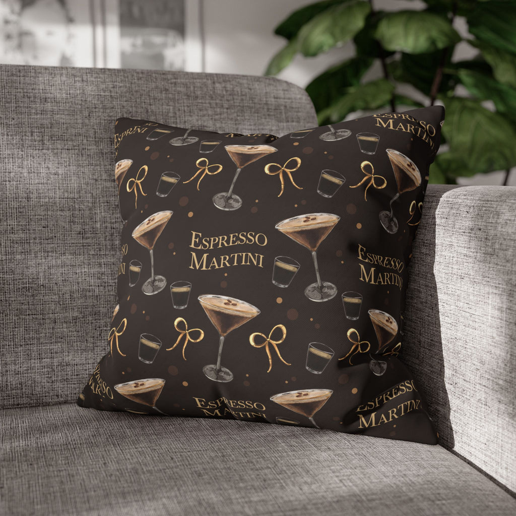 Espresso Martini Pillowcase — Dark Brown Espresso Collection Inspired Design