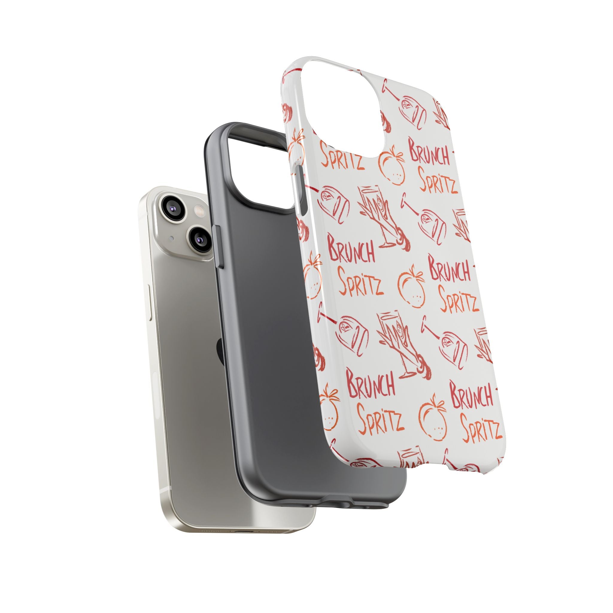 Brunch Spritz Phone Case — Red & Orange Aperol Inspired Design