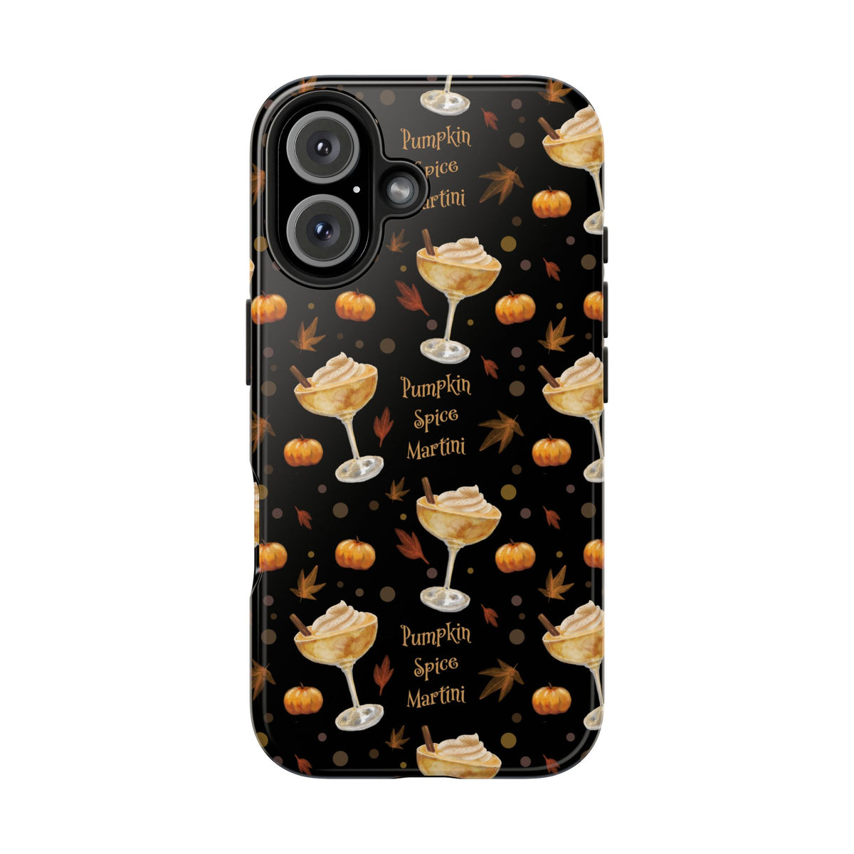 Pumpkin Spice Martini Tough Phone Case — Black Pumpkin Collection Inspired Design