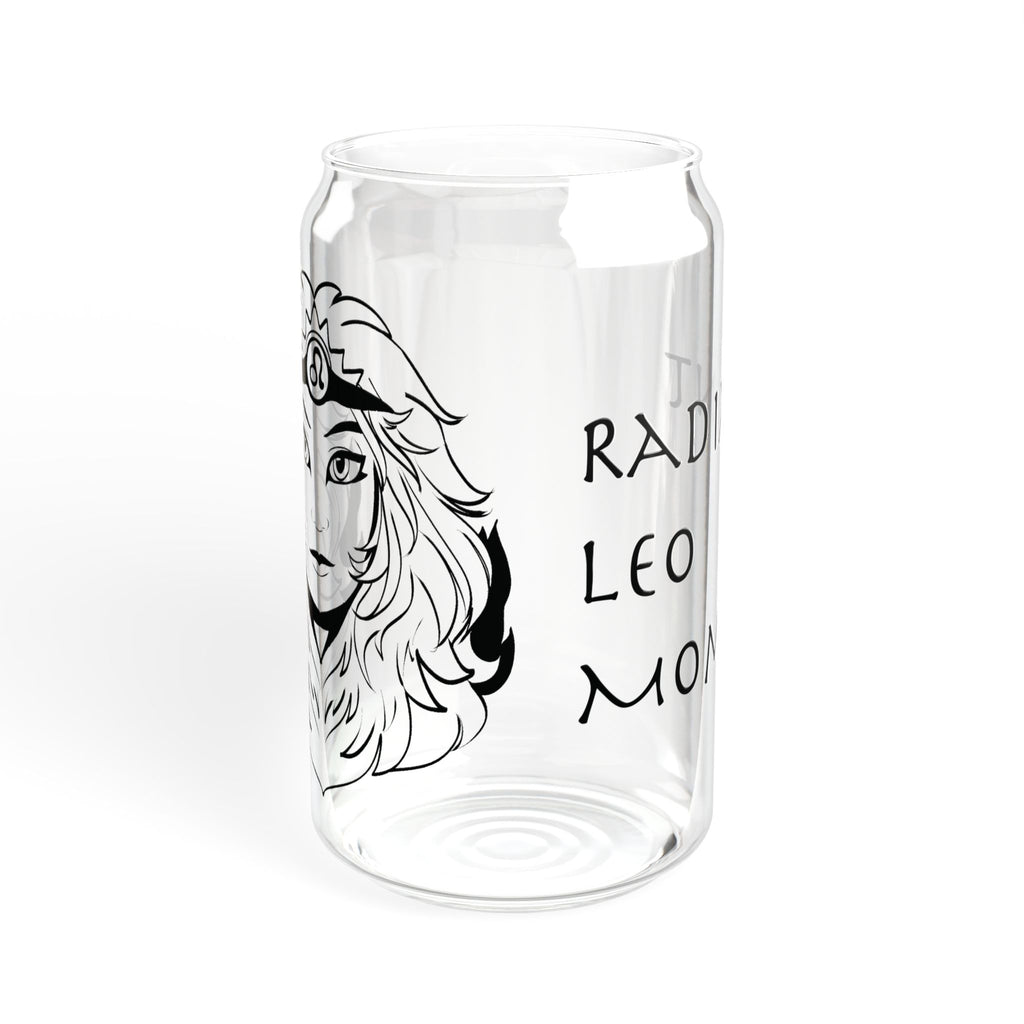 Leo Mom Gift – 16oz Zodiac Sipper Glass for Mom | Astrology Glass Cup
