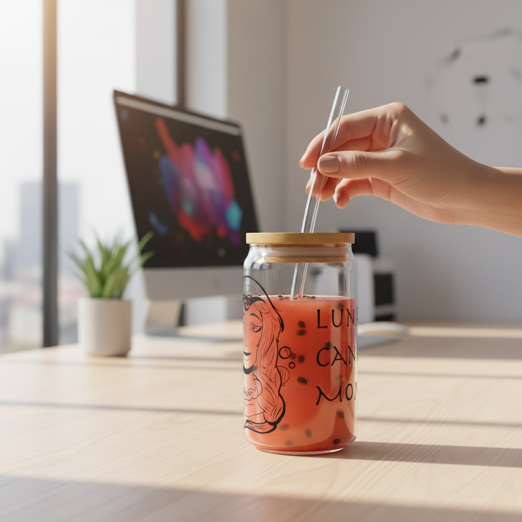 Cancer Mom Glass Cup – 16oz Zodiac Gift for Mom | Astrology Drinkware