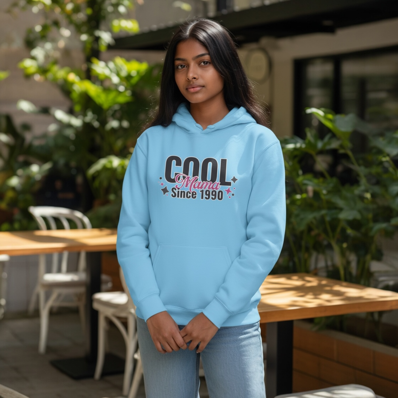 Cool Mama Since 1990 Hoodie – Gift for Mom | Cozy Mama Sweatshirt