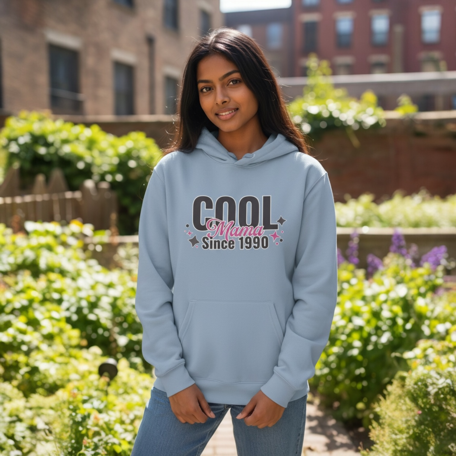 Cool Mama Since 1990 Hoodie – Gift for Mom | Cozy Mama Sweatshirt
