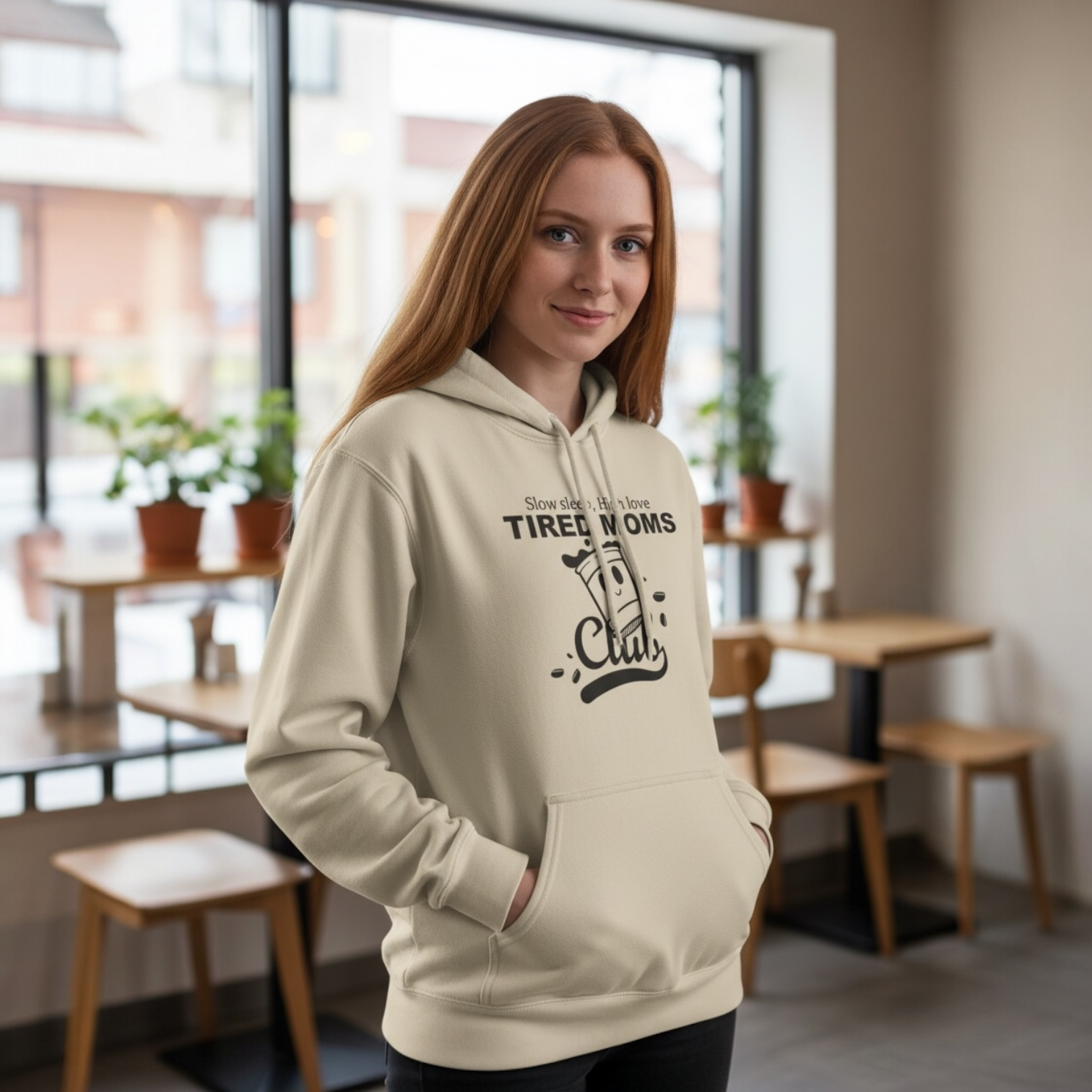 Tired Moms Club | Hoodie — Funny Coffee & Mom Life Sweatshirt
