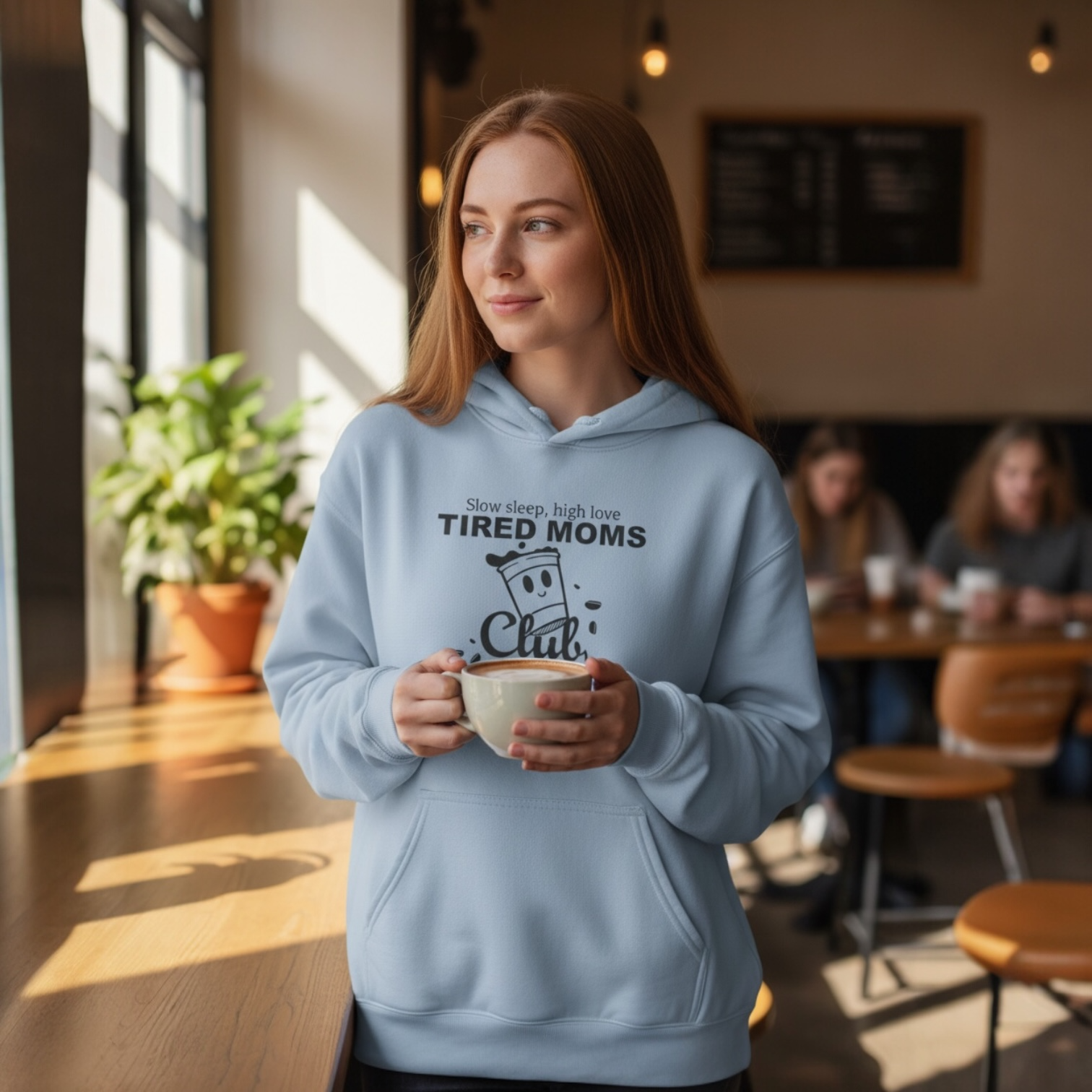 Tired Moms Club | Hoodie — Funny Coffee & Mom Life Sweatshirt