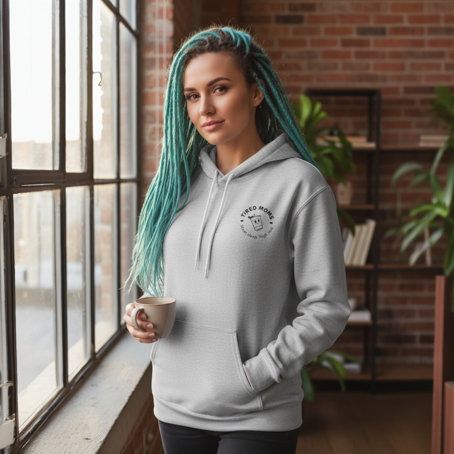 Tired Moms – Cozy Casual Pullover with minimal design