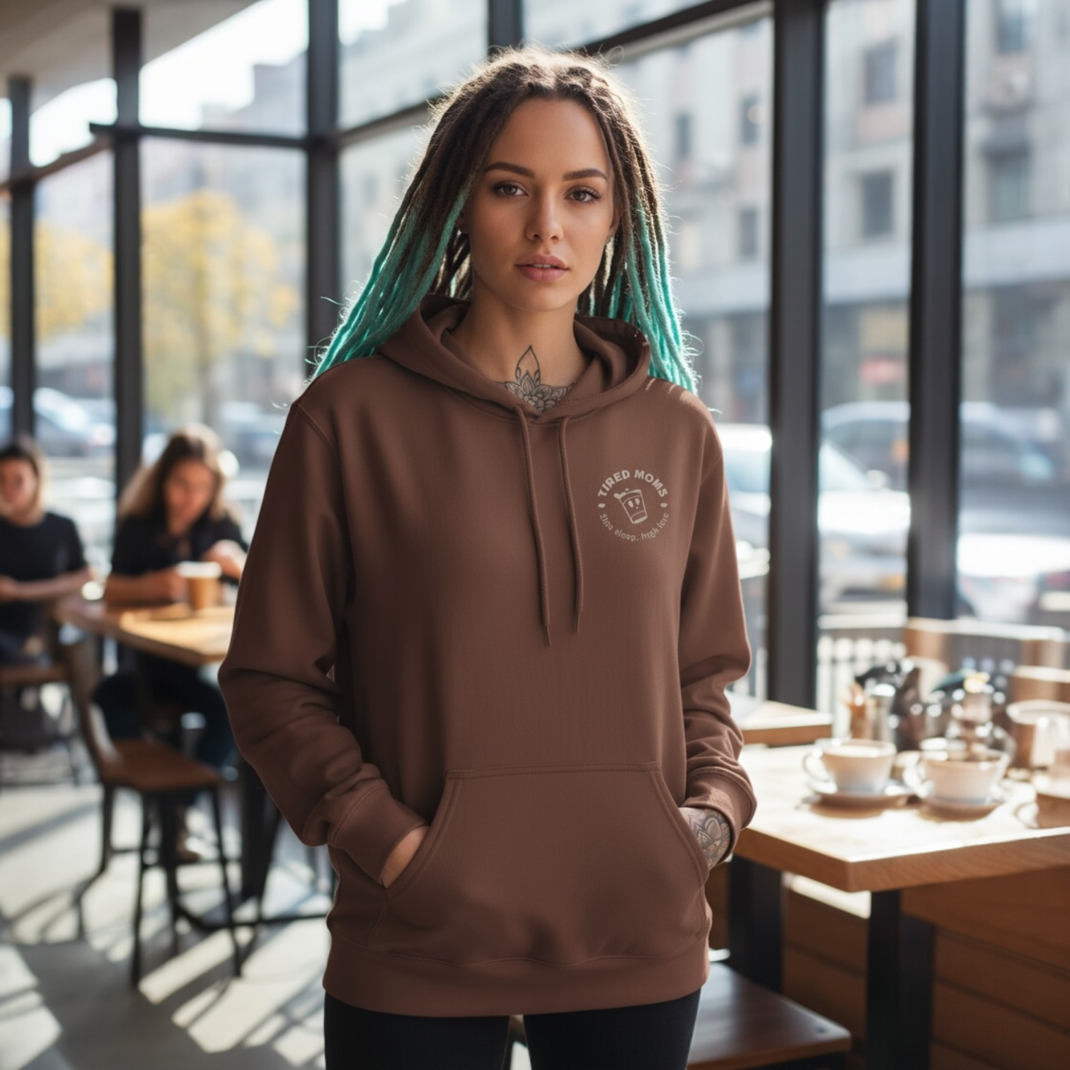 Tired Moms – Cozy Casual Pullover with minimal design