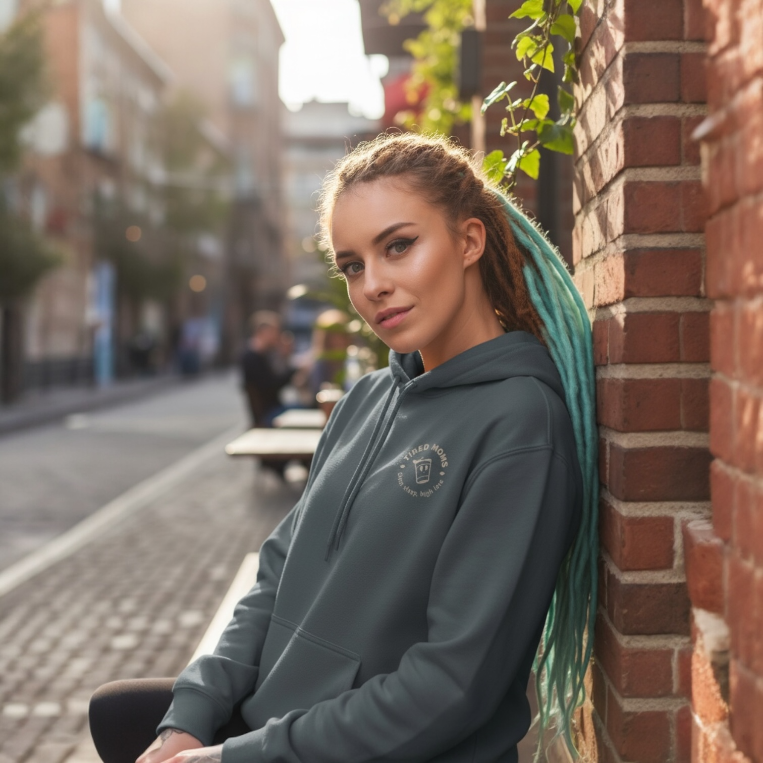 Tired Moms – Cozy Casual Pullover with minimal design