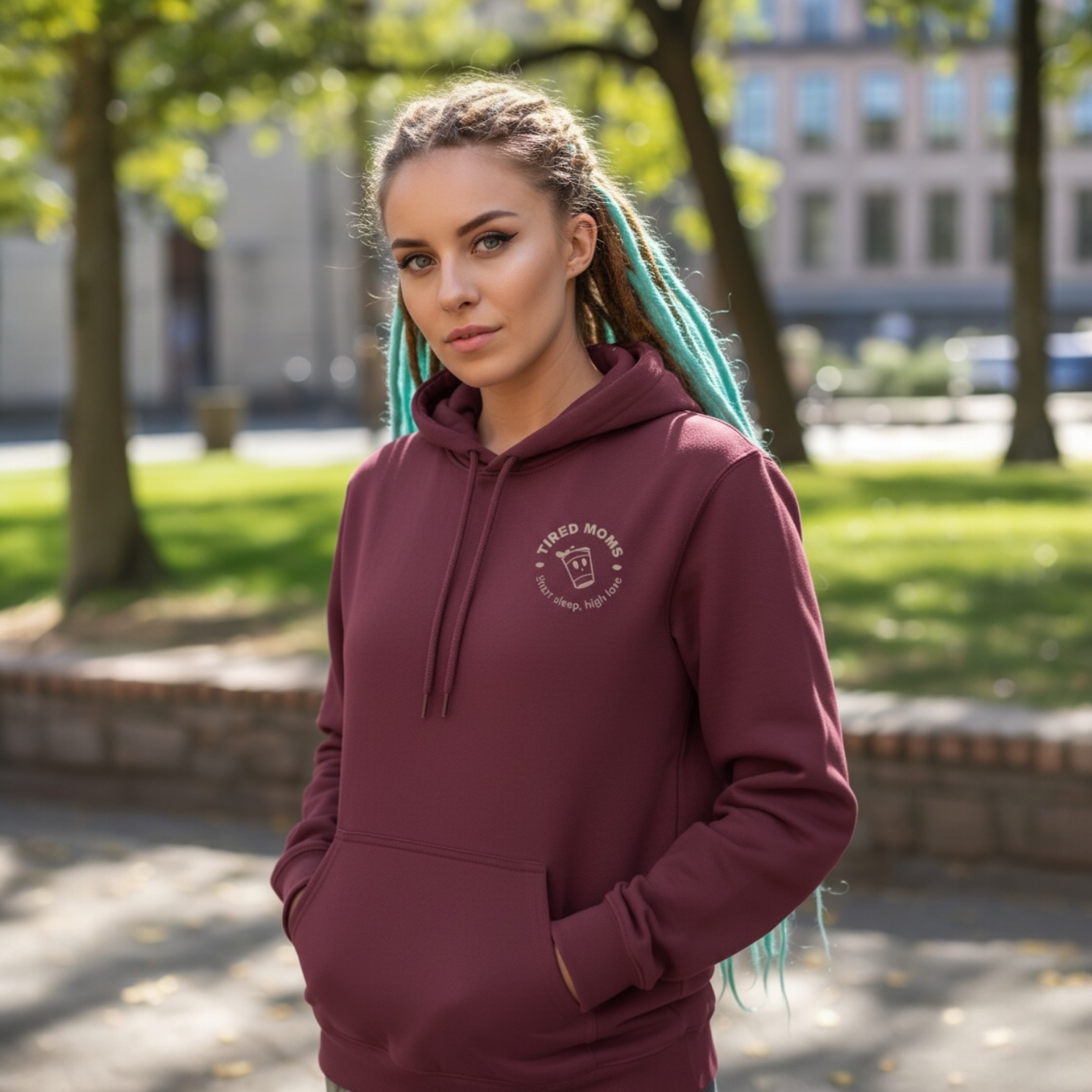Tired Moms – Cozy Casual Pullover with minimal design