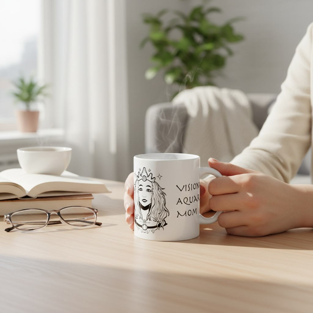 Aquarius Mom Mug – Zodiac Coffee Mug for Mom | Astrology Gift (11oz/15oz)