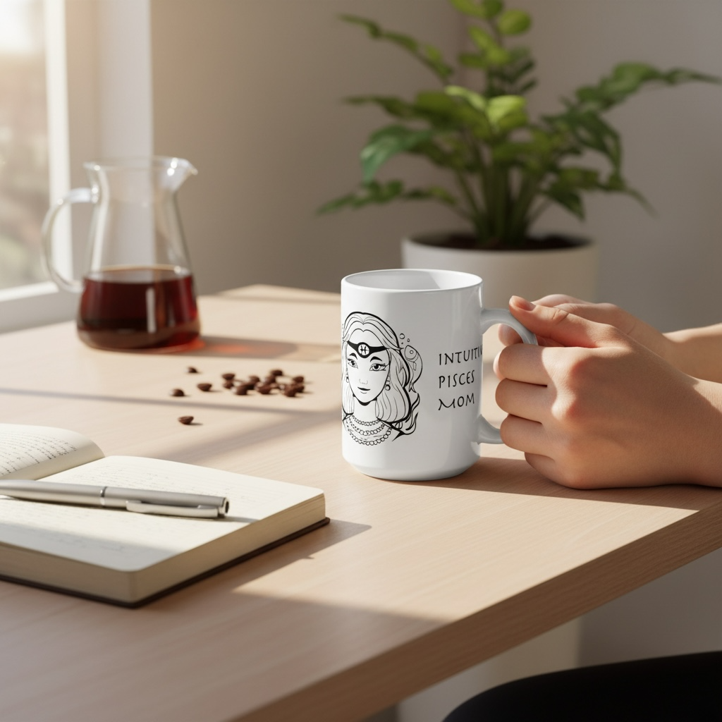 Pisces Mom Mug – Zodiac Coffee Mug for Mom | Astrology Gift (11oz/15oz)