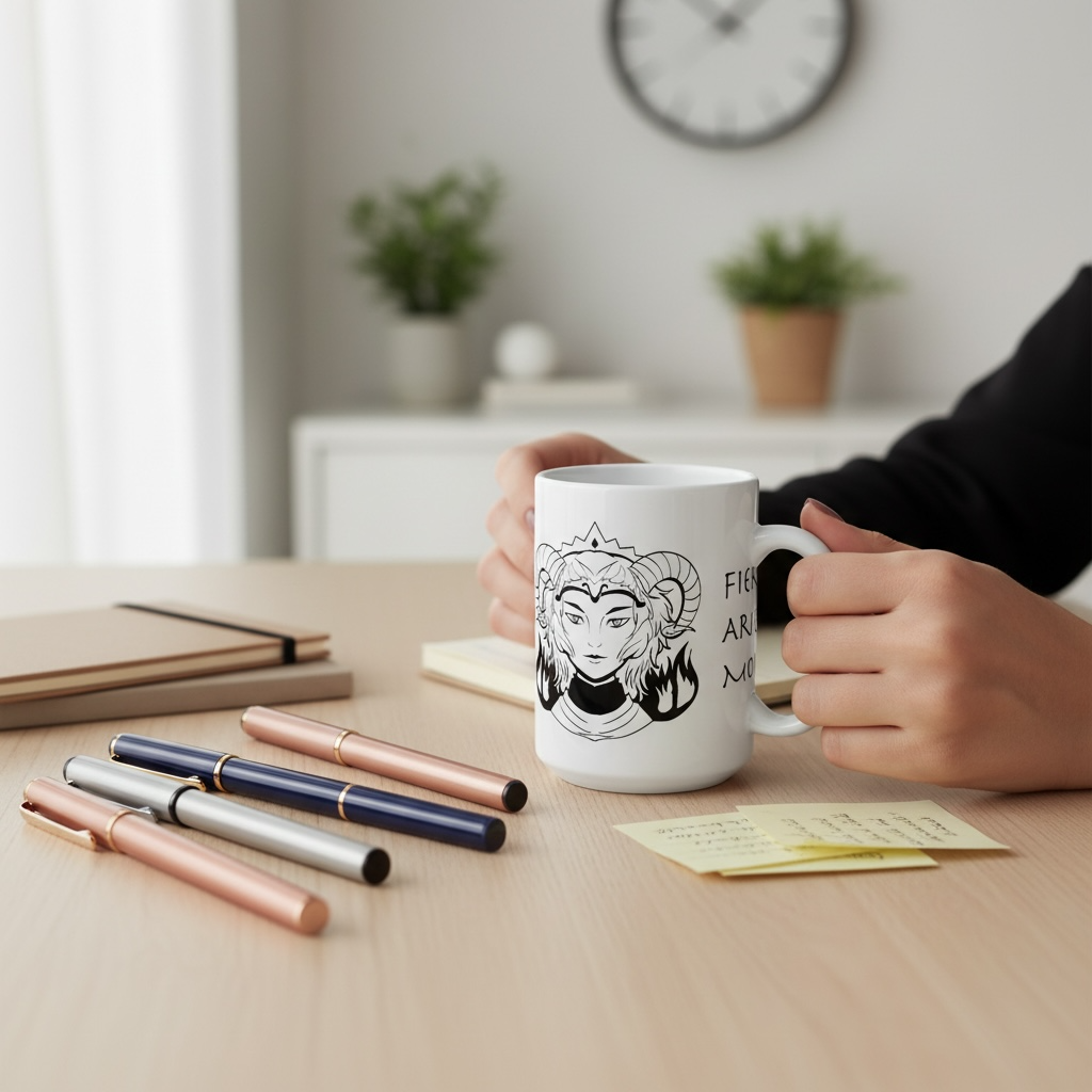 Aries Mom Mug – Zodiac Coffee Mug for Mom | Astrology Gift (11oz/15oz)