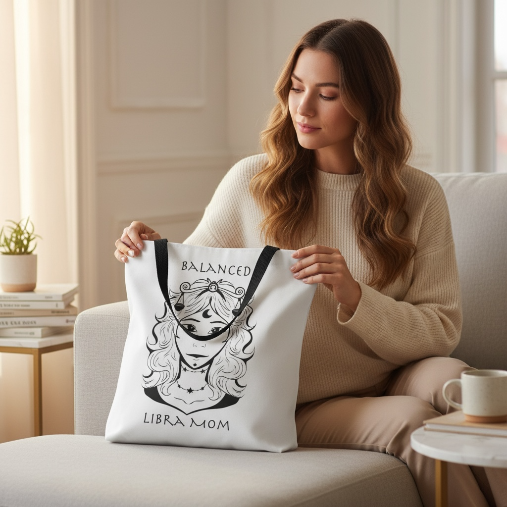 Libra Mom | Tote Bag — Zodiac Astrology Gift