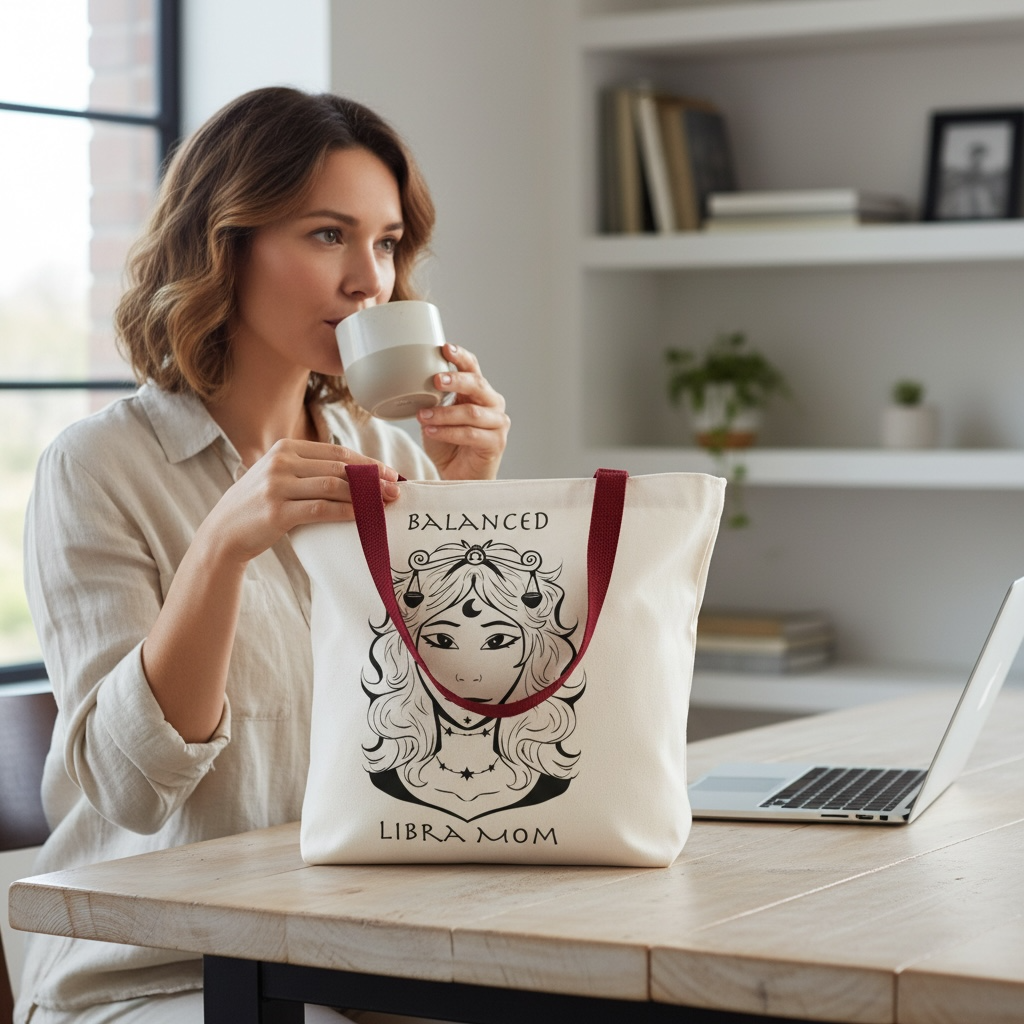 Libra Mom | Tote Bag — Zodiac Astrology Gift