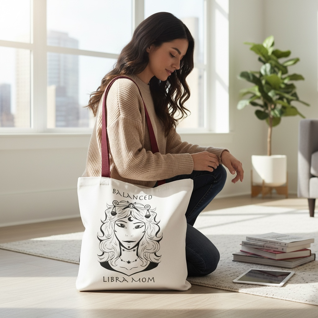 Libra Mom | Tote Bag — Zodiac Astrology Gift