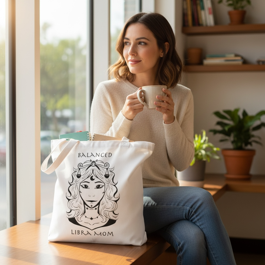 Libra Mom | Tote Bag — Zodiac Astrology Gift