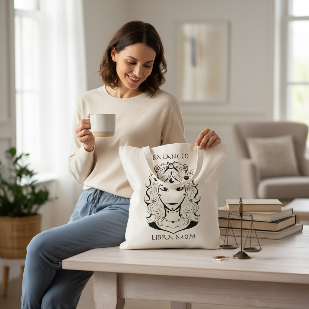 Libra Mom | Tote Bag — Zodiac Astrology Gift