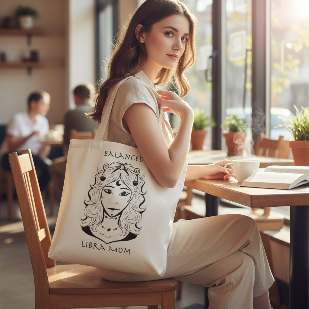 Libra Mom | Tote Bag — Zodiac Astrology Gift