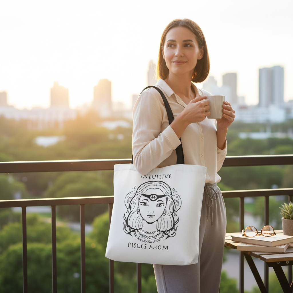 Pisces Mom | Tote Bag - Zodiac Astrology Gift