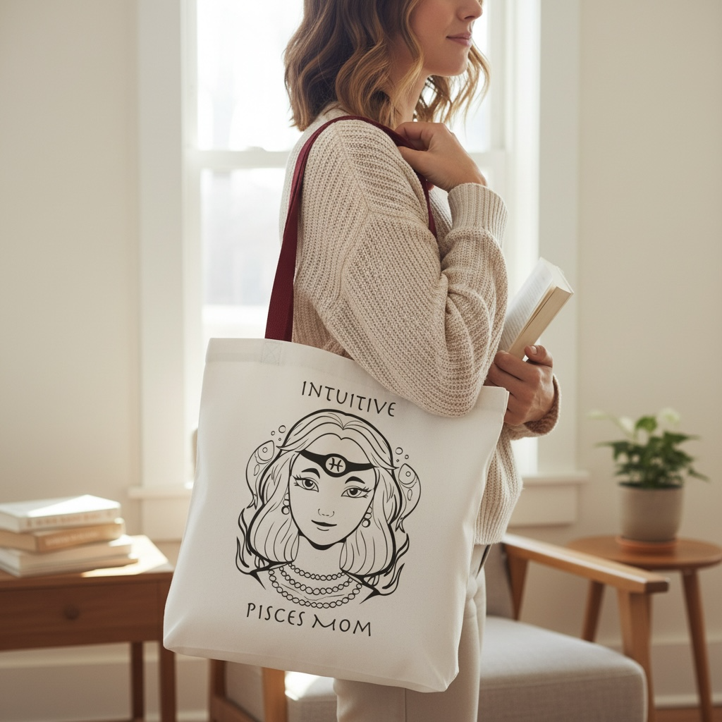 Pisces Mom | Tote Bag - Zodiac Astrology Gift
