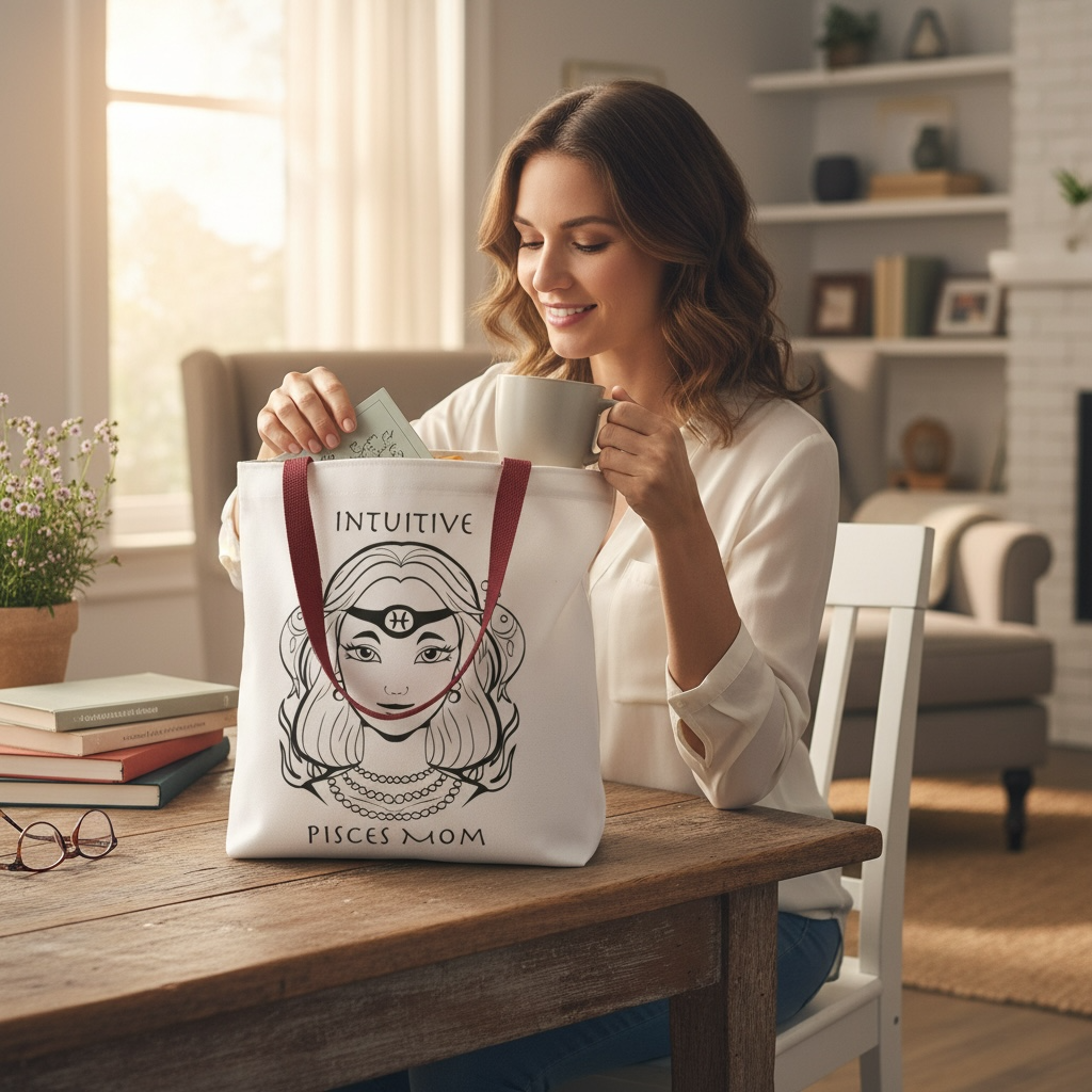 Pisces Mom | Tote Bag - Zodiac Astrology Gift