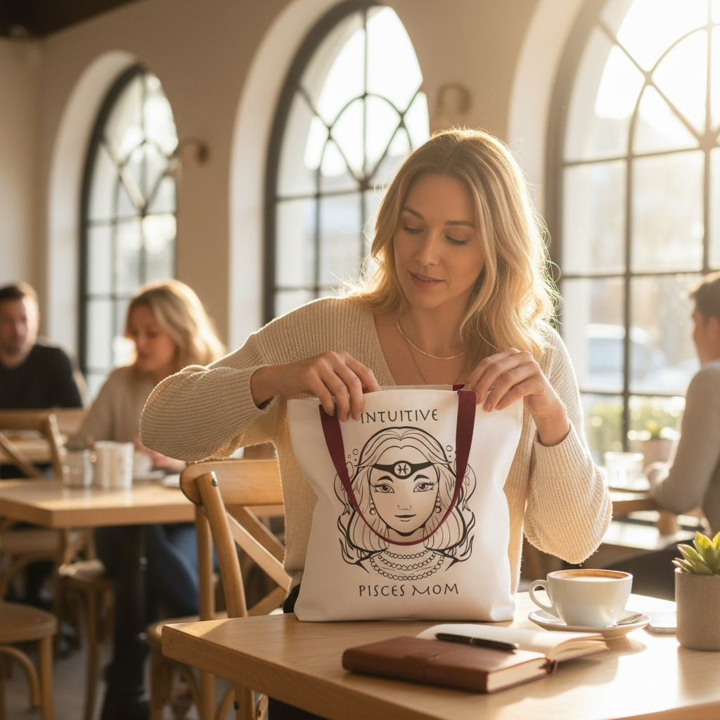 Pisces Mom | Tote Bag - Zodiac Astrology Gift