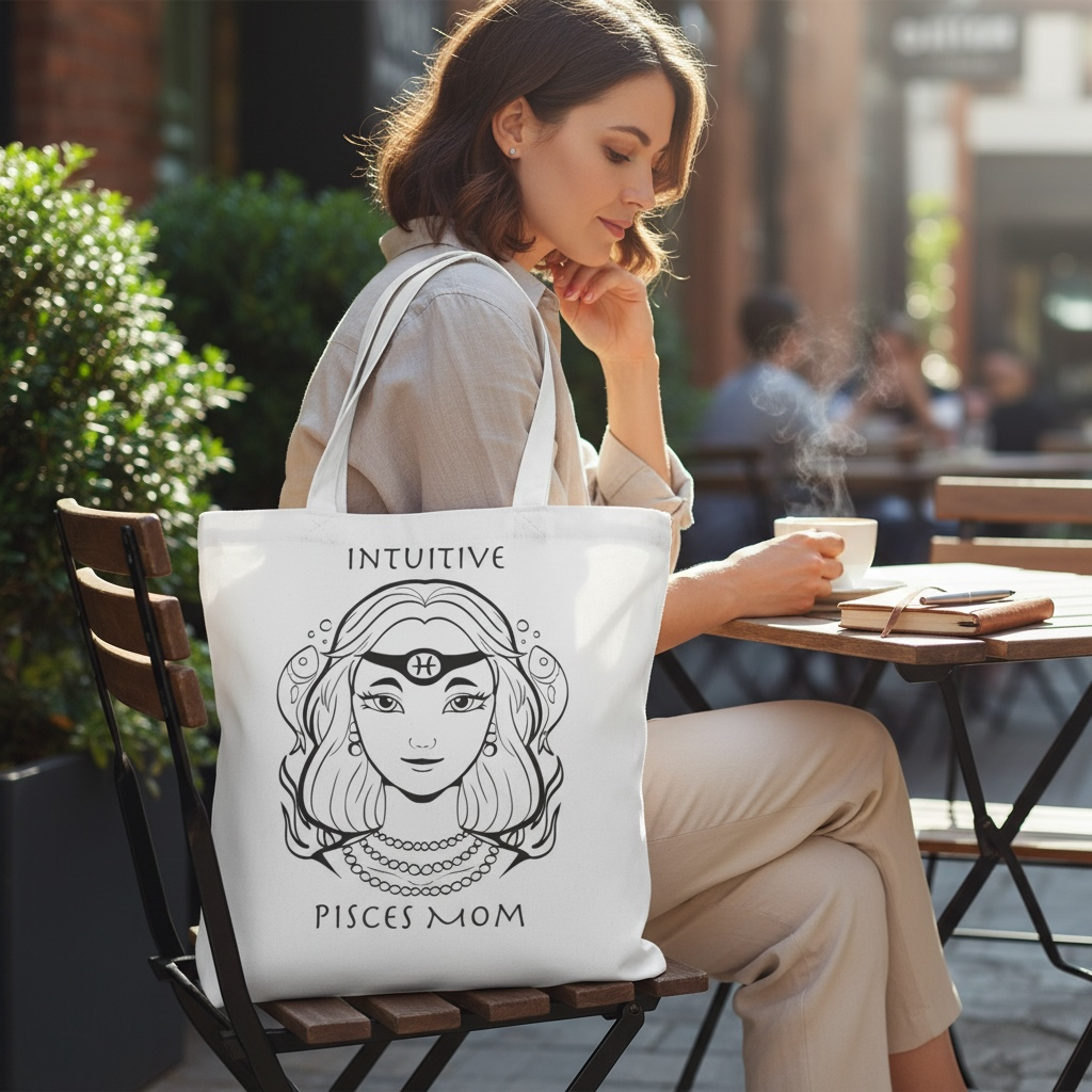 Pisces Mom | Tote Bag - Zodiac Astrology Gift