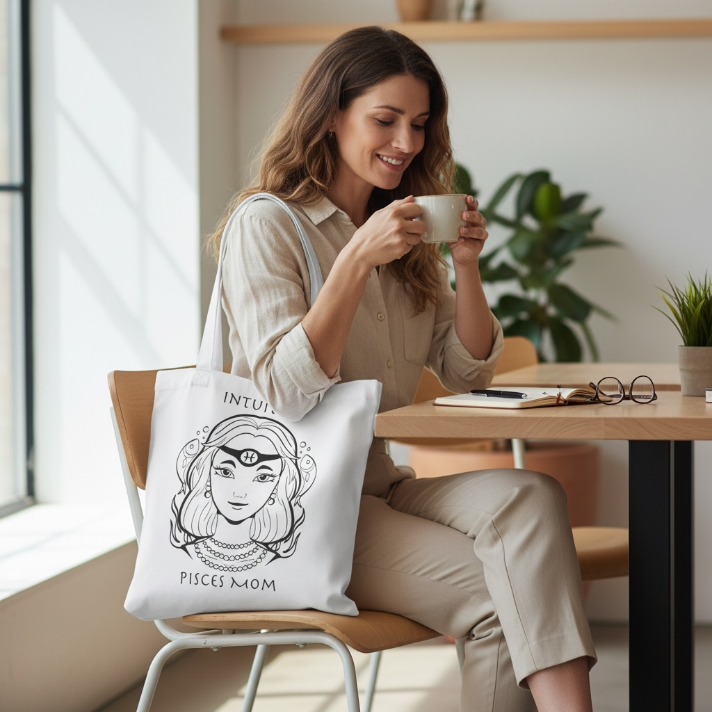 Pisces Mom | Tote Bag - Zodiac Astrology Gift