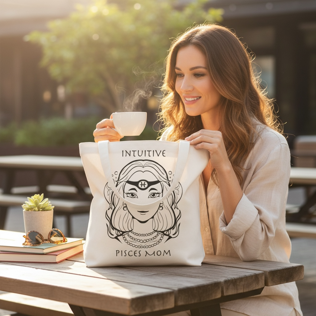 Pisces Mom | Tote Bag - Zodiac Astrology Gift