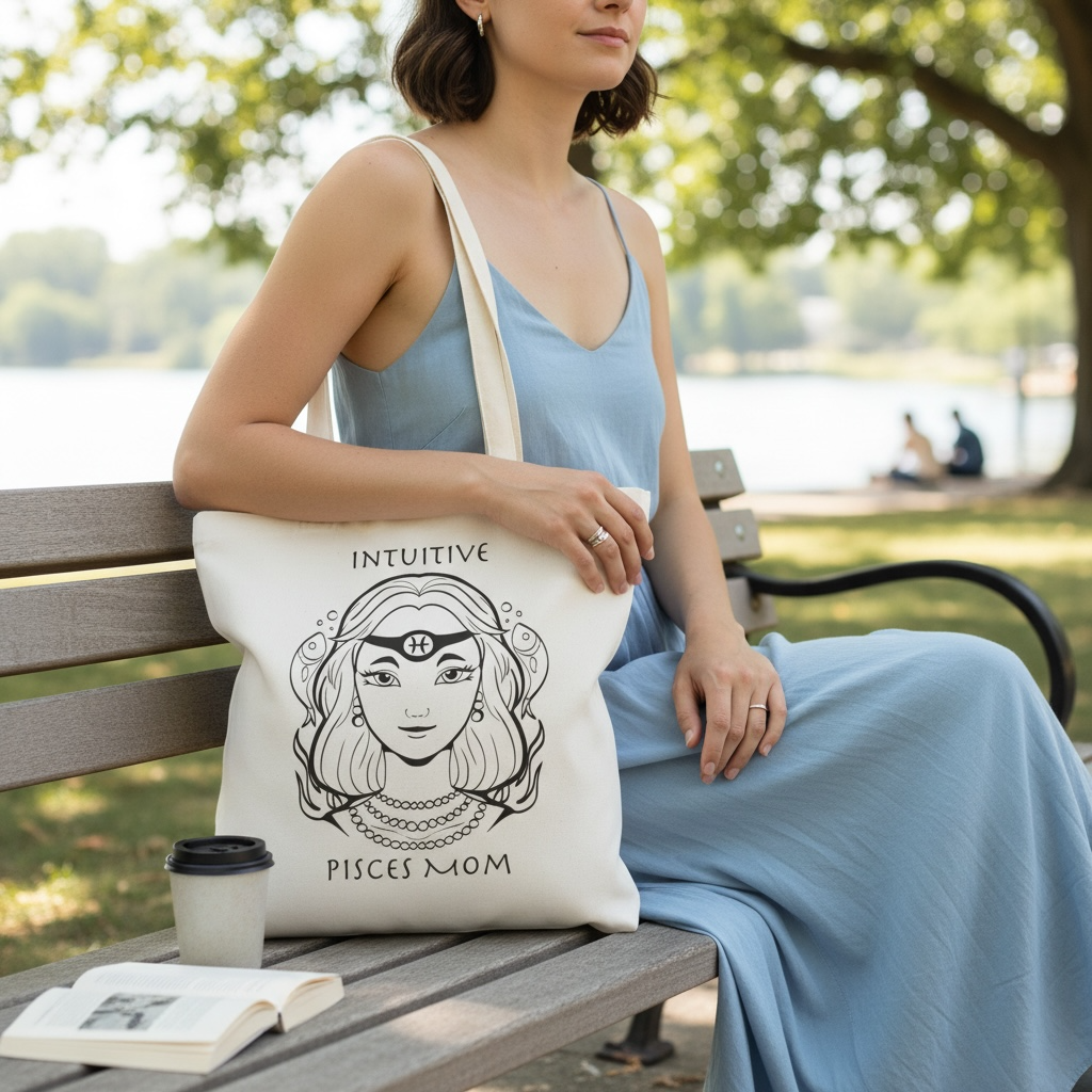 Pisces Mom | Tote Bag - Zodiac Astrology Gift