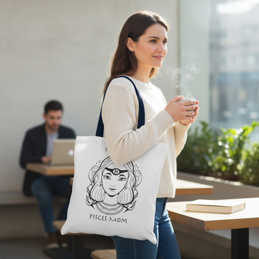 Pisces Mom | Tote Bag - Zodiac Astrology Gift
