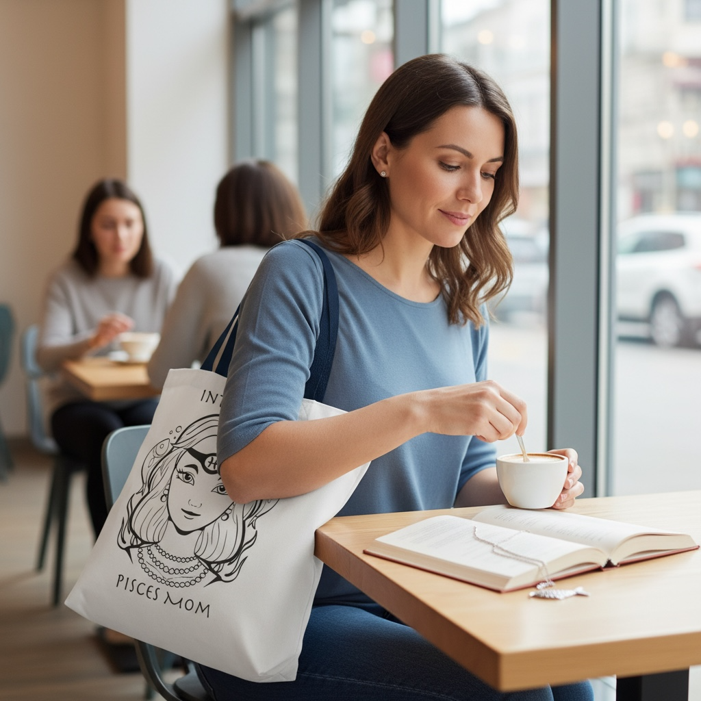 Pisces Mom | Tote Bag - Zodiac Astrology Gift