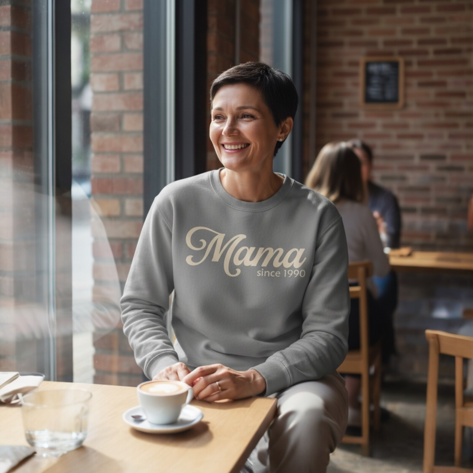 Mama Since 1990 Sweatshirt – Vintage Mom Crewneck Sweatshirt | Minimal Mama Gift for Mother’s Day