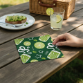 Lime Cocktail Cotton Napkin – Citrus Brunch Table Decor