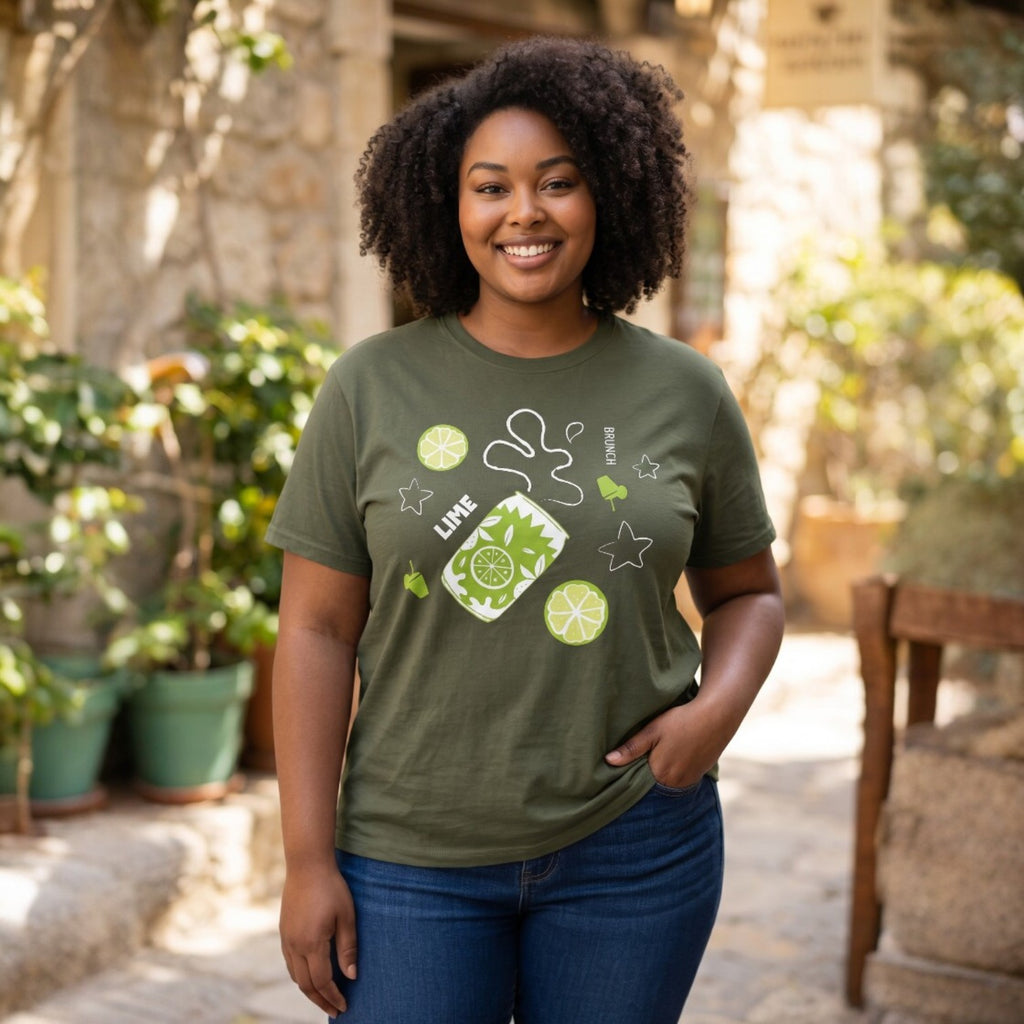 Lime Soda Pop T-Shirt – Aperol Inspired Citrus Tee