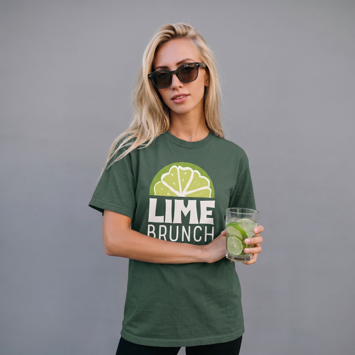 Lime Brunch T-Shirt – Citrus Summer Graphic Tee