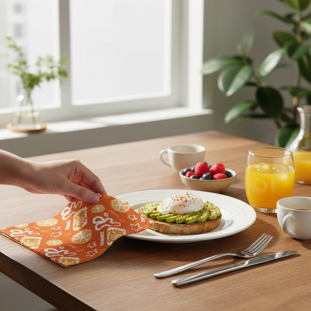 Orange Brunch Napkin – Aperol Inspired Citrus Print