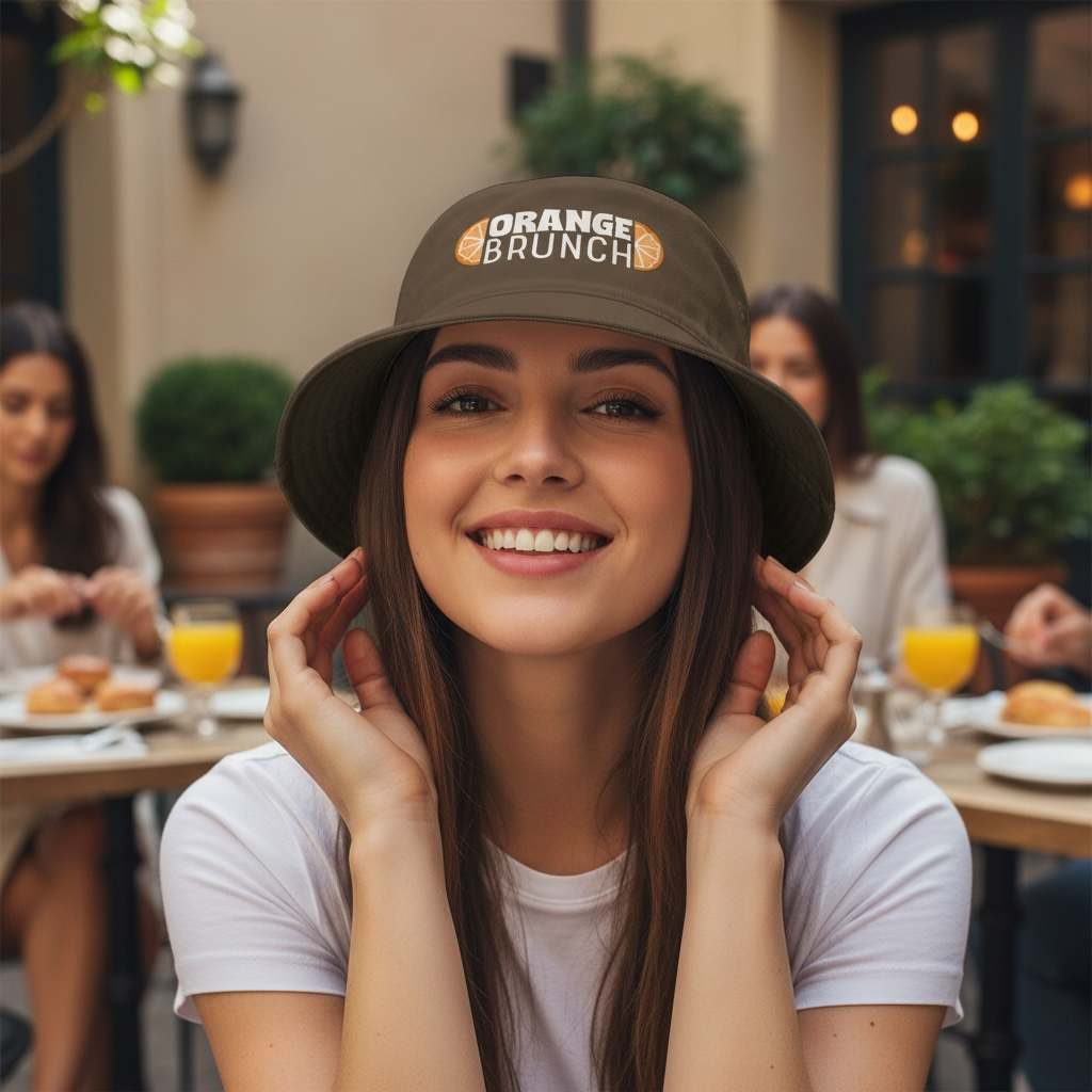 Orange Brunch Bucket Hat – Citrus Summer Vibes