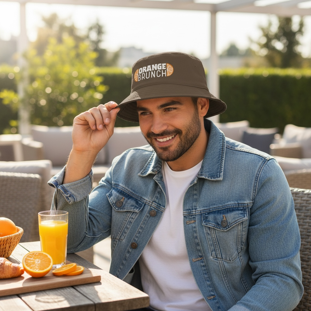 Orange Brunch Bucket Hat – Citrus Summer Vibes