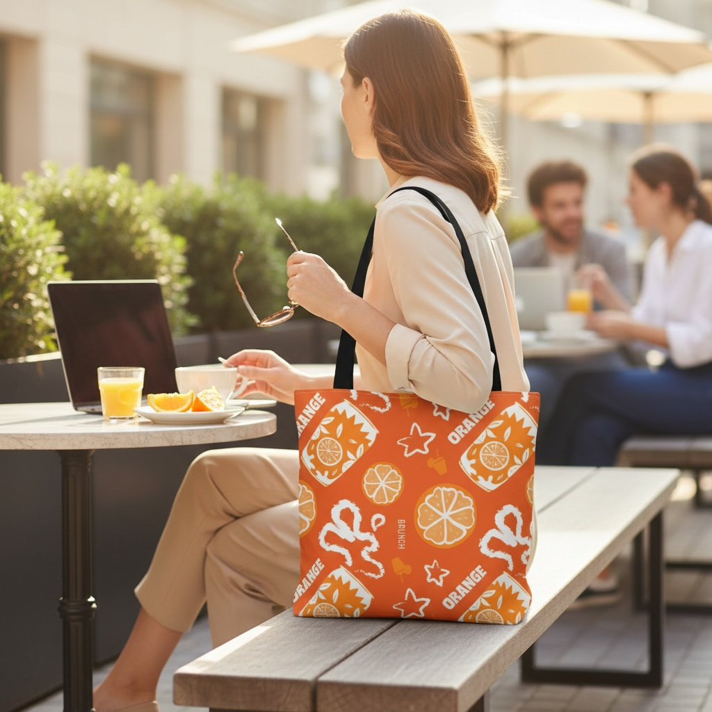 Orange Fruit Brunch Tote Bag – Orange Aperol Inspired Design