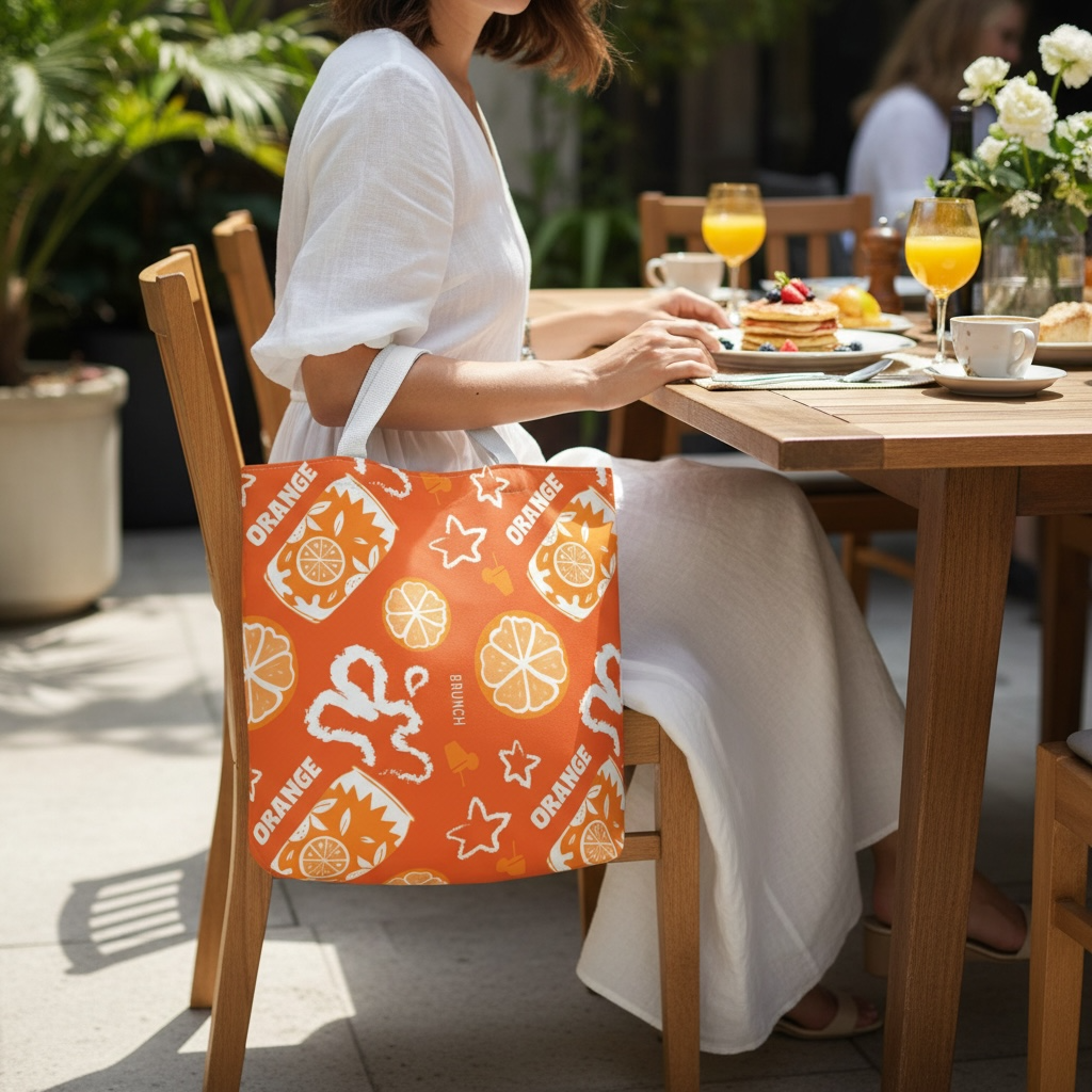 Orange Fruit Brunch Tote Bag – Orange Aperol Inspired Design