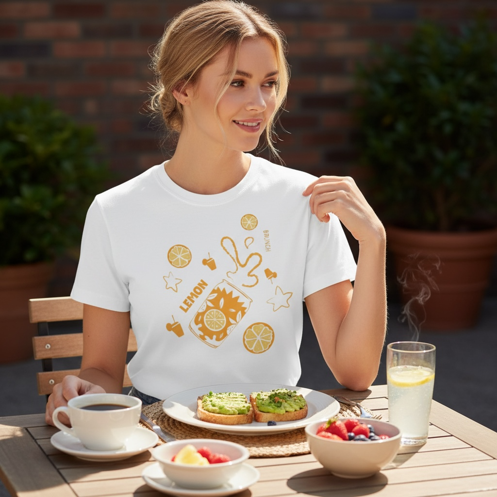 Lemon Brunch Graphic T-Shirt — Citrus Summer Tee